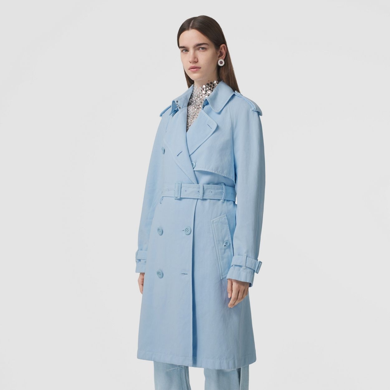 Cotton Linen Trench Coat - 7