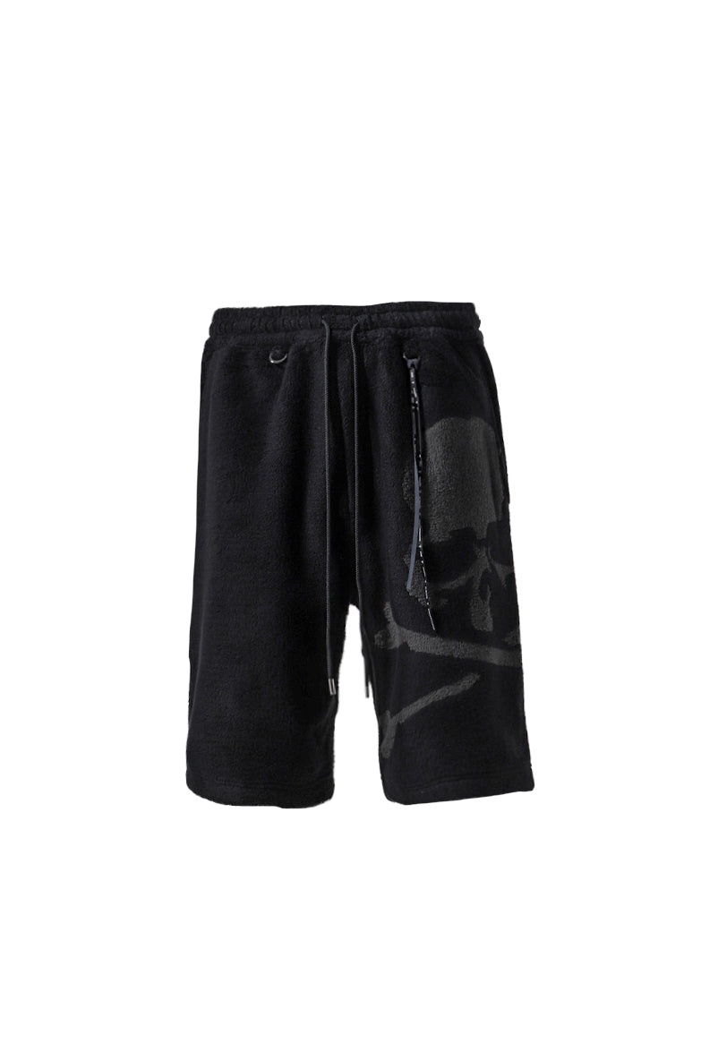 TERRY JACQUARD SHORTS / BLK - 1