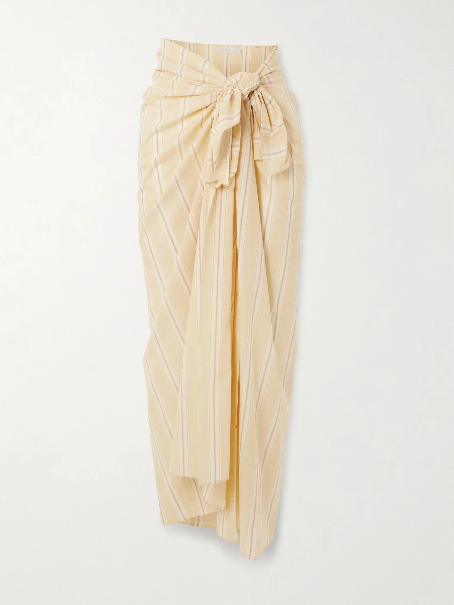 Lomas striped cotton pareo Yellow - 1