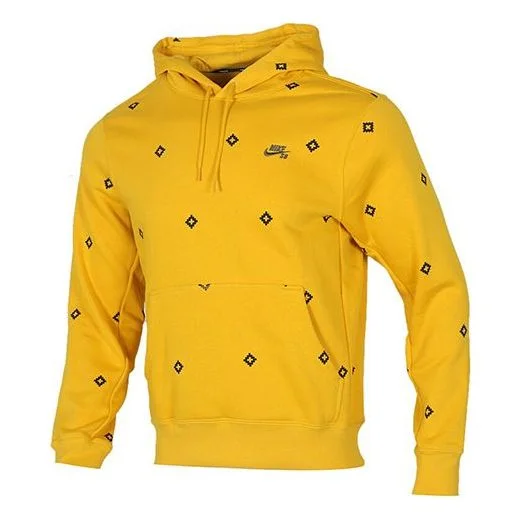 Nike SB Skateboard Icon Printed Hat For Men Yellow BV0881-743 - 1