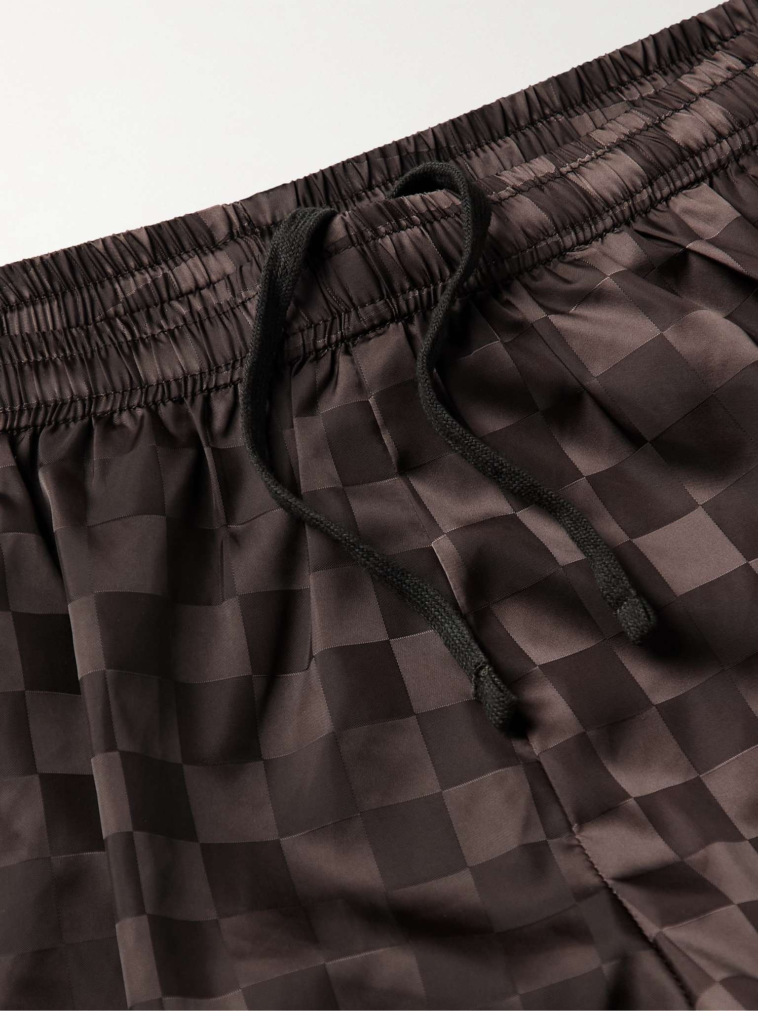 Logo-Appliquéd Checkerboard Nylon-Jacquard Shorts - 3