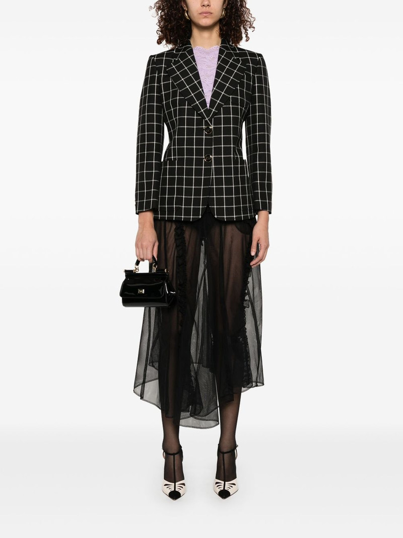 Valentino grid-pattern blazer outlook