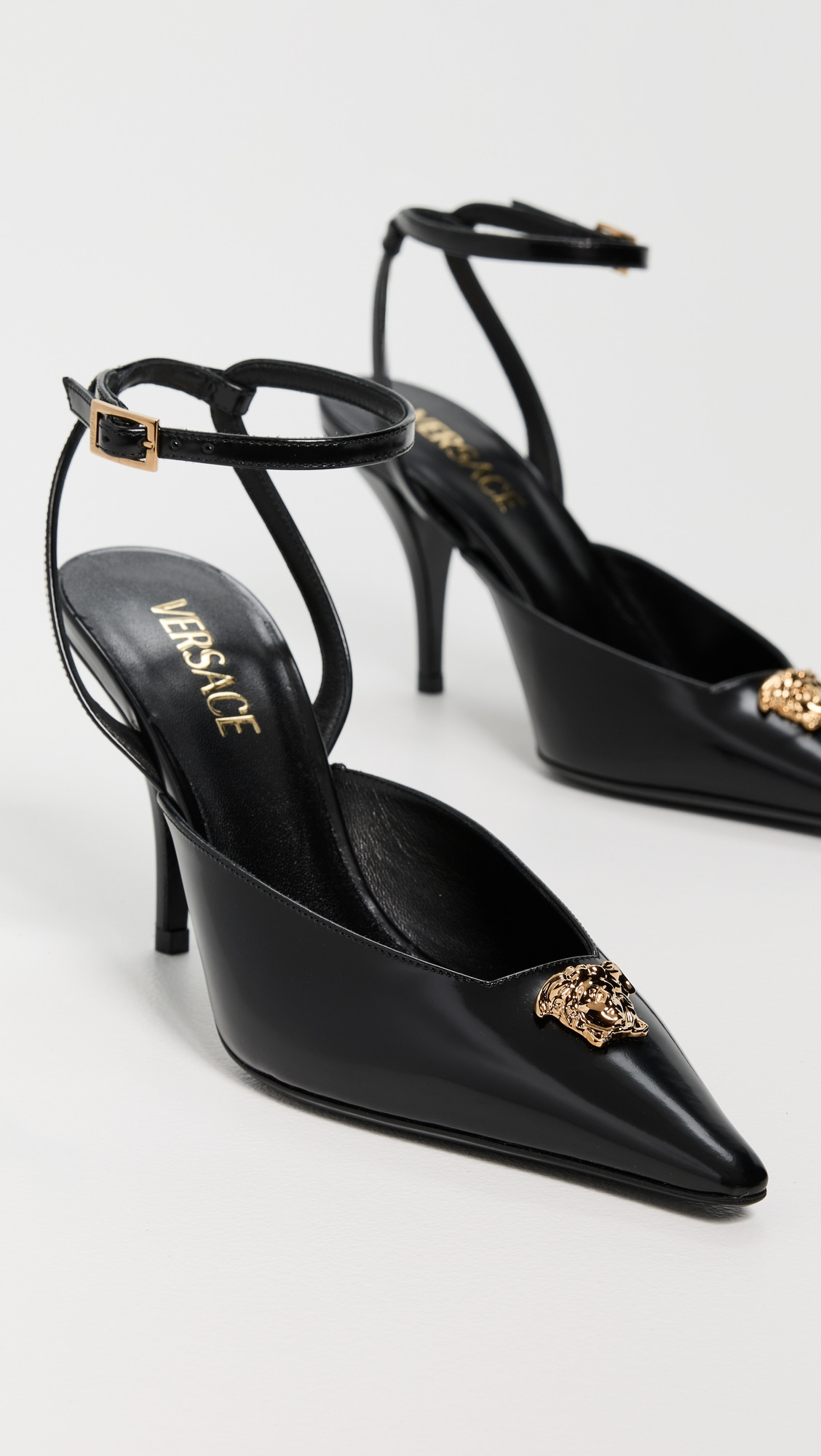 T.85 Calf Leather Sling Back Pumps - 4