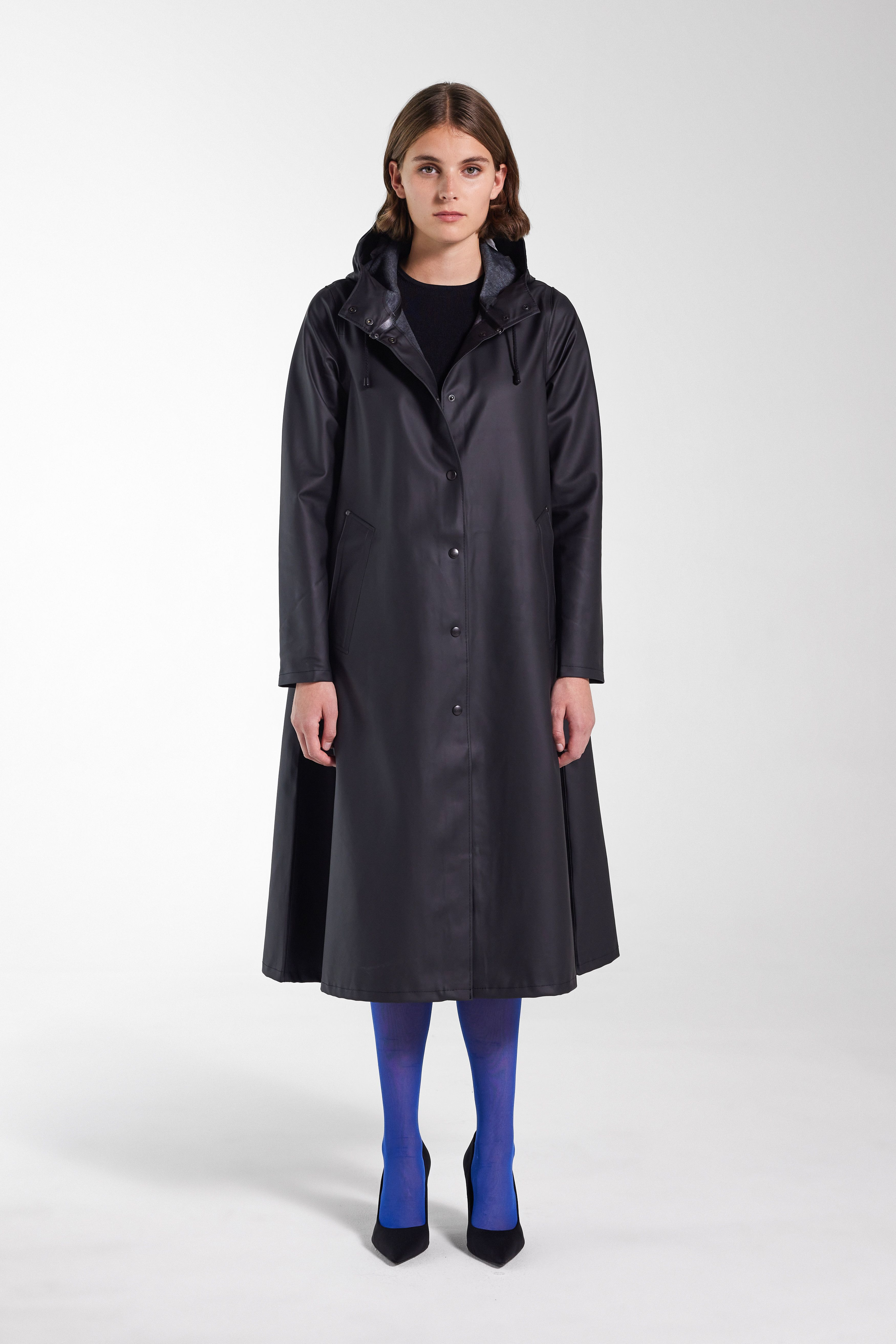 Mosebacke Long Raincoat Black - 4