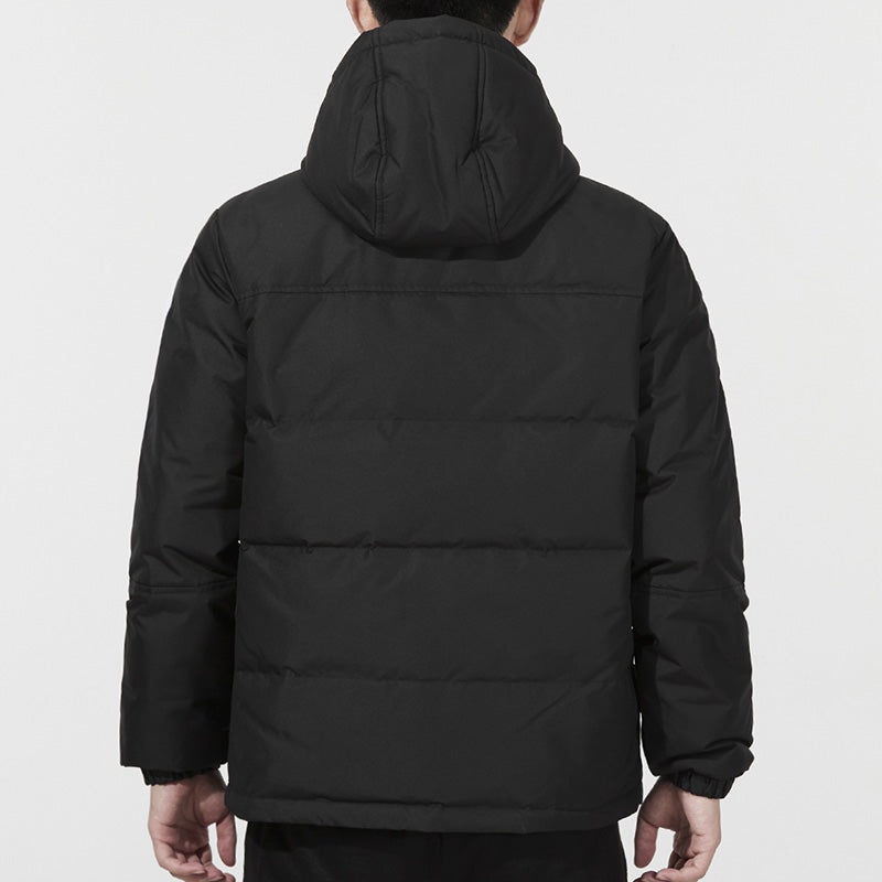 adidas neo M Dwn Wnt Prka Stay Warm Windproof hooded down Jacket Black H45292 - 4