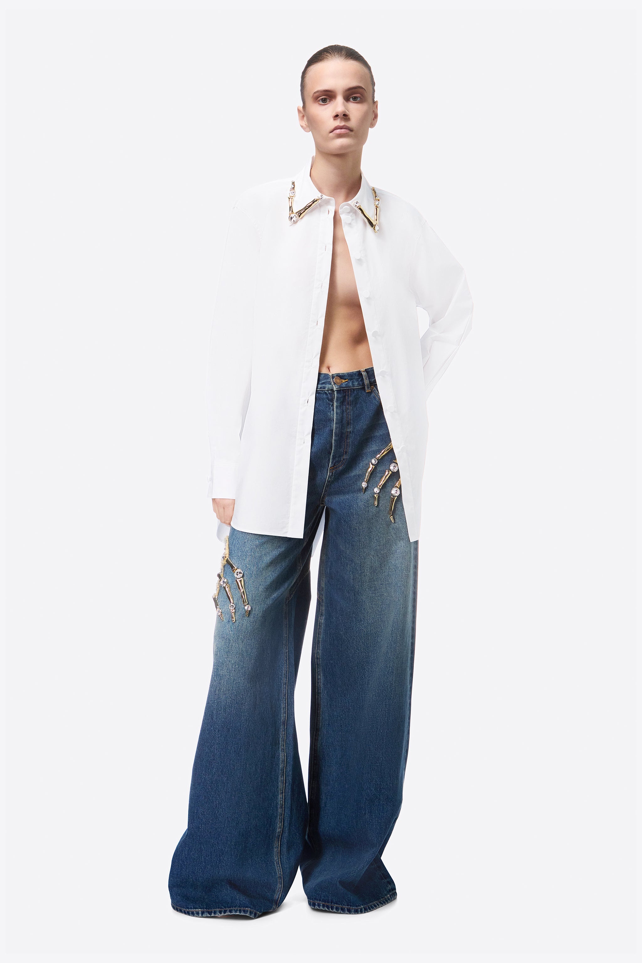 CLAW CUTOUT RELAXED JEAN - 3