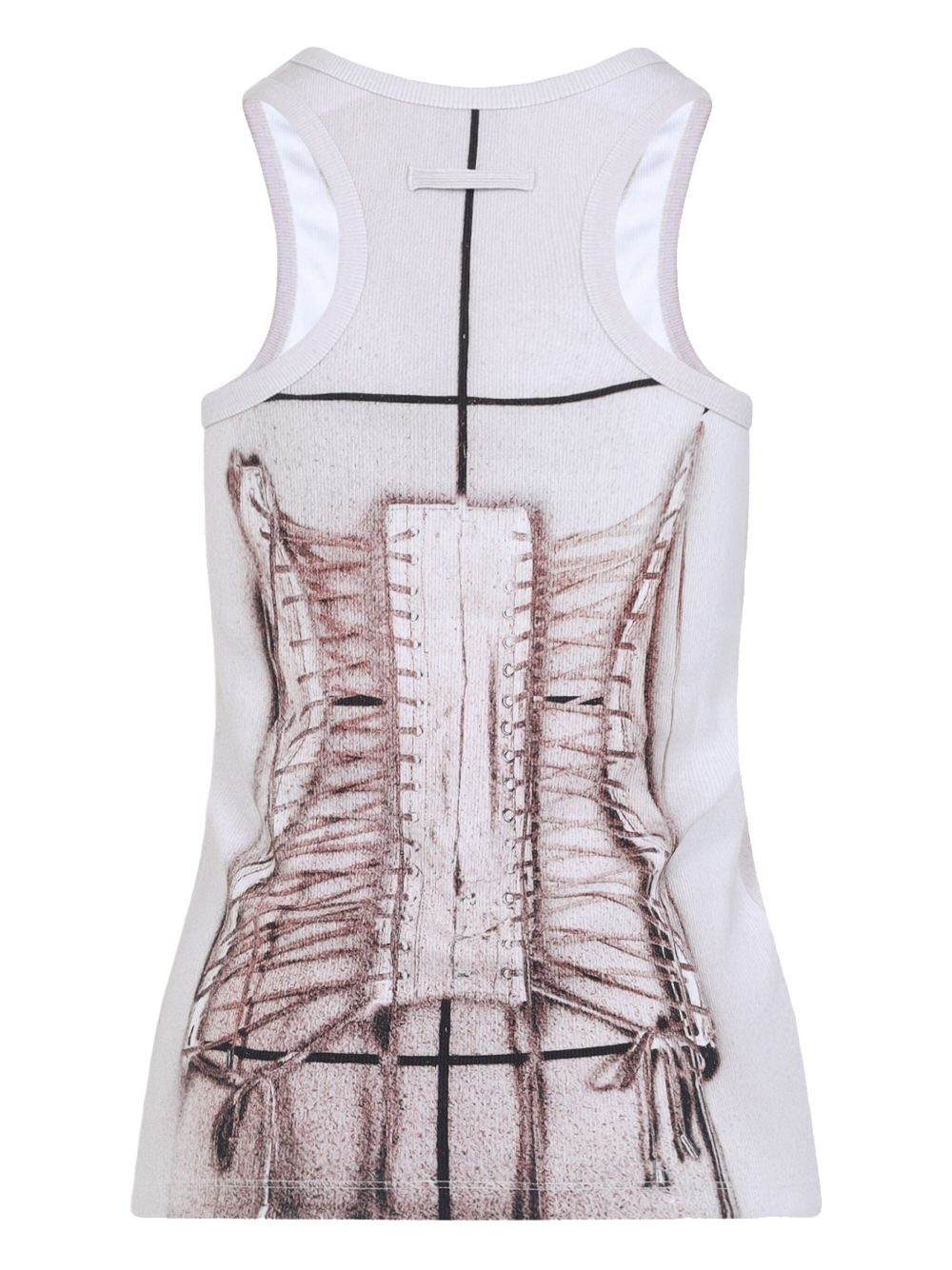 Cage trompe l'œil printed top - 2