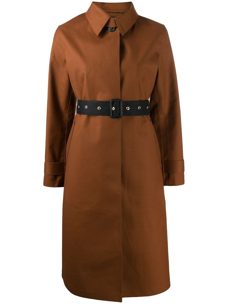 belted button up trench coat 1