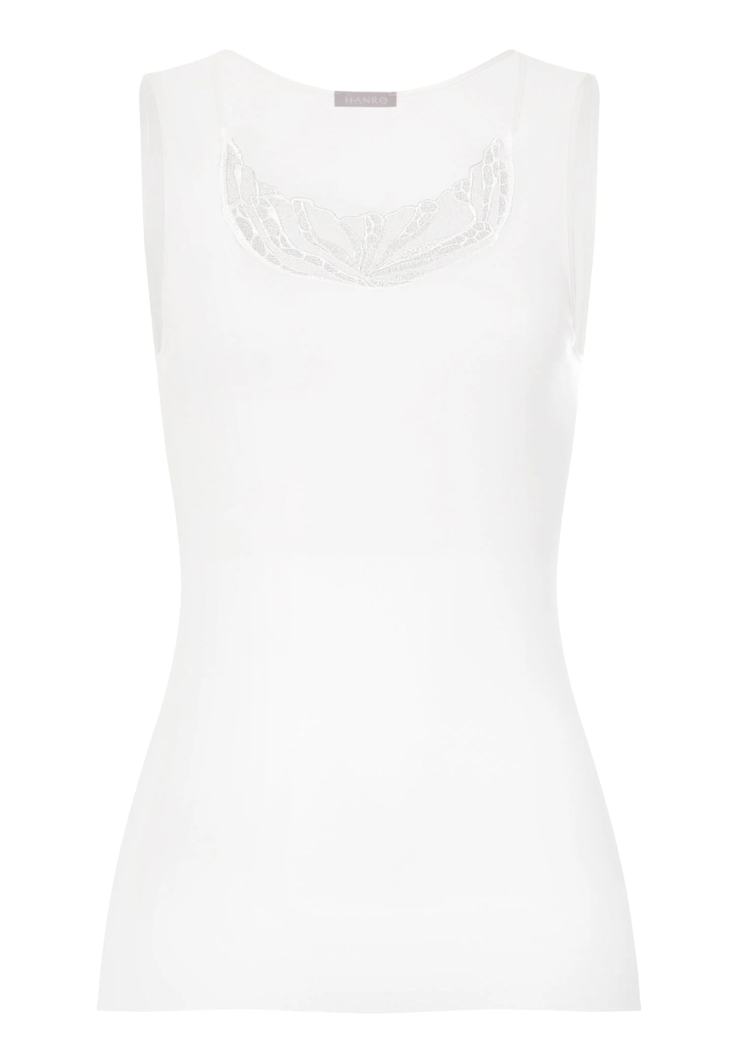 Rosaria Floral Embroidered Cotton Tank Top - 1