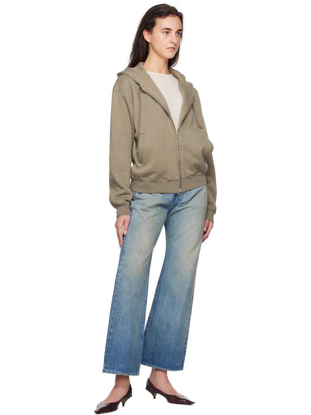 Blue Selvedge Faded Heavy Jeans - 4