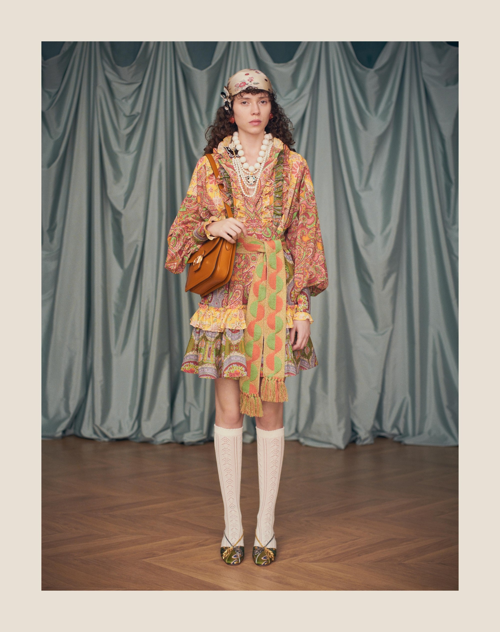 PAPIER FLORAL SILK SCARF - 6