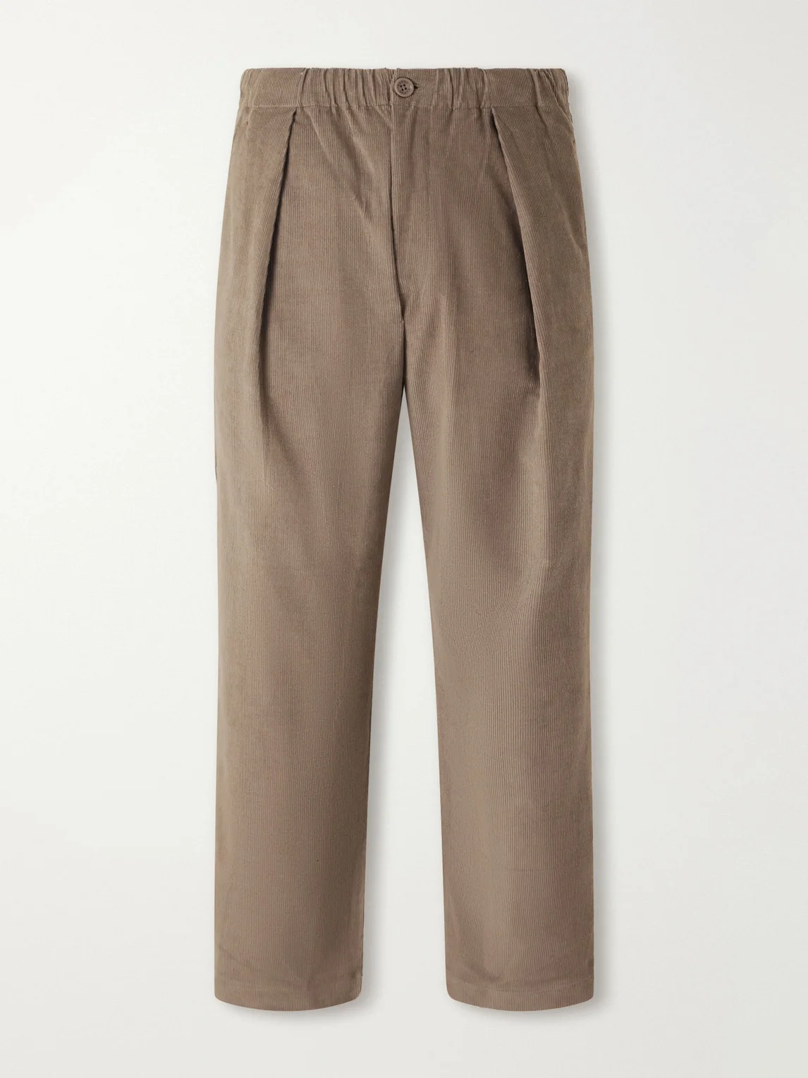 Taka Straight-Leg Emrboidered Cotton-Corduroy Trousers - 1
