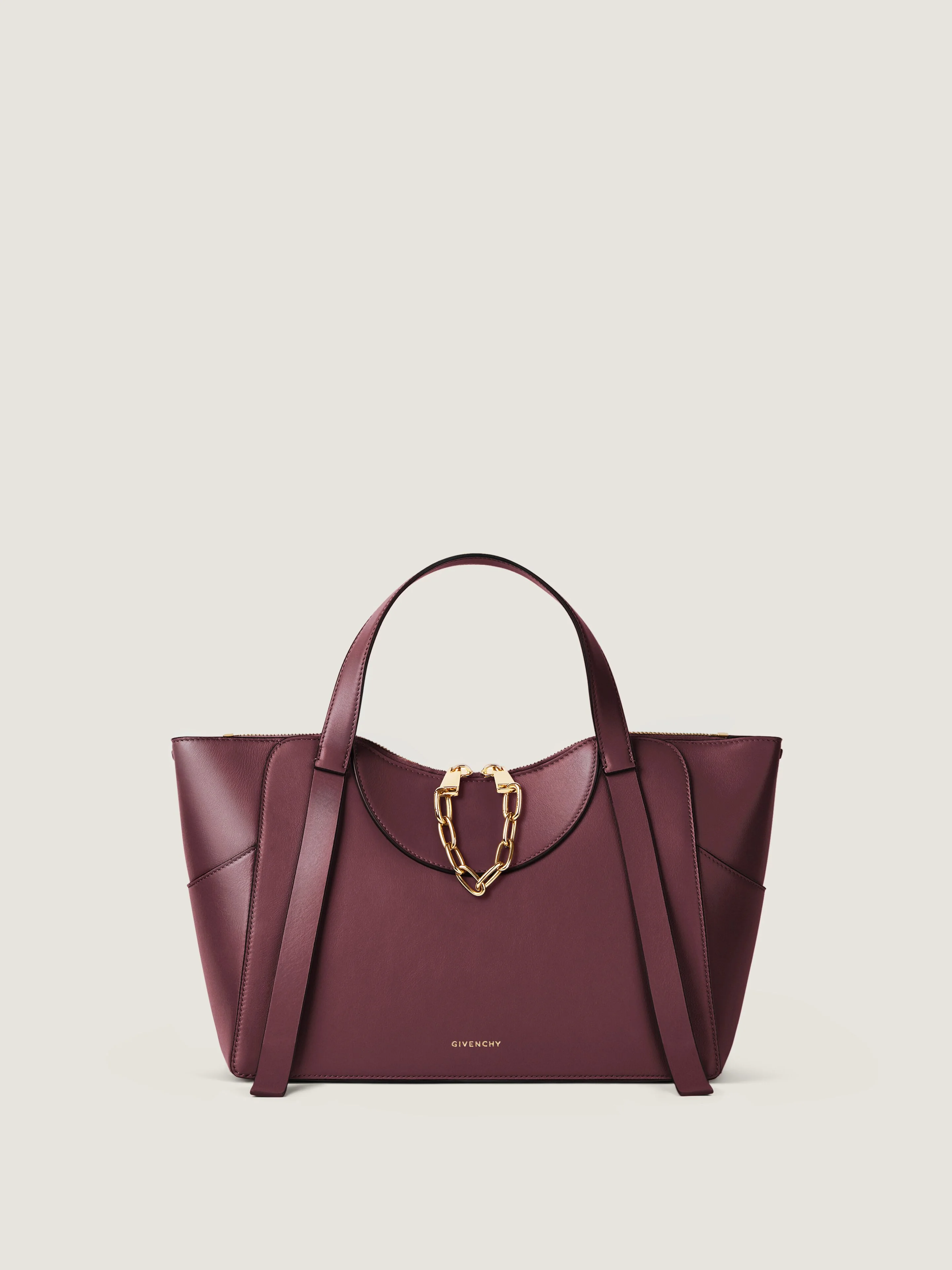 MEDIUM THE SNATCH BAG IN GRAINED LEATHER - 1