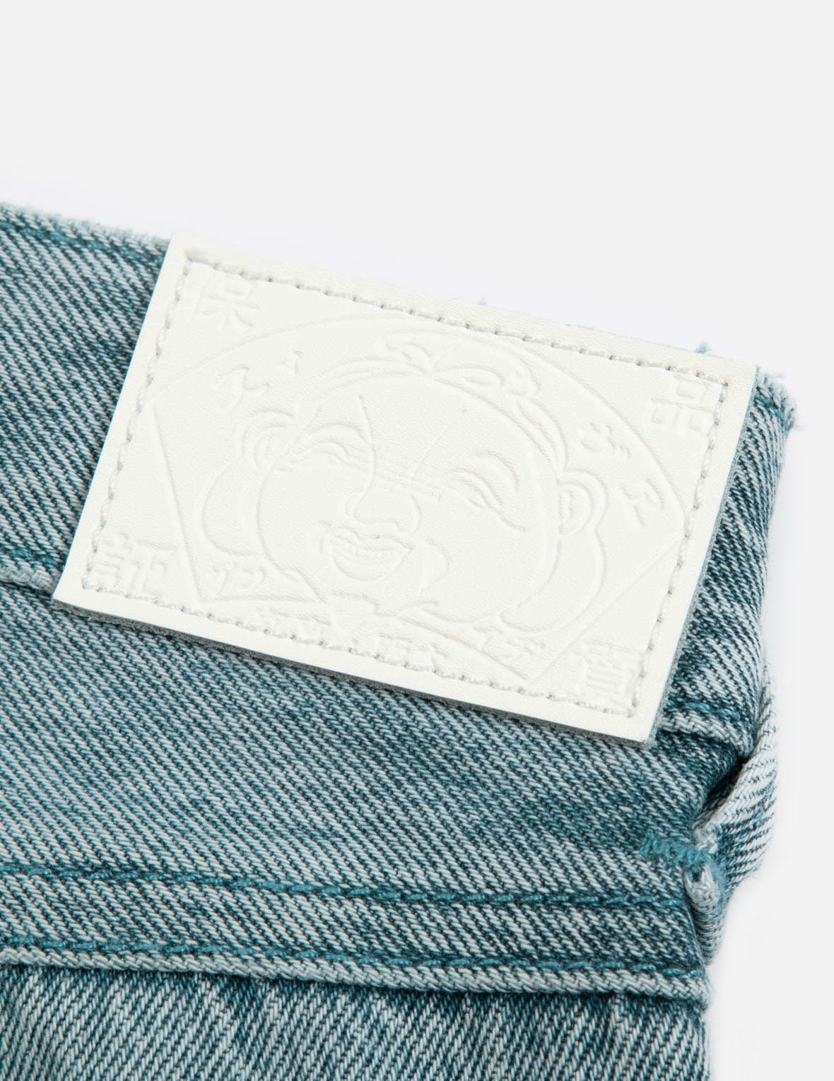 SEAGULL PRINT AND EMBROIDERY TAPER-FIT JEANS - 10