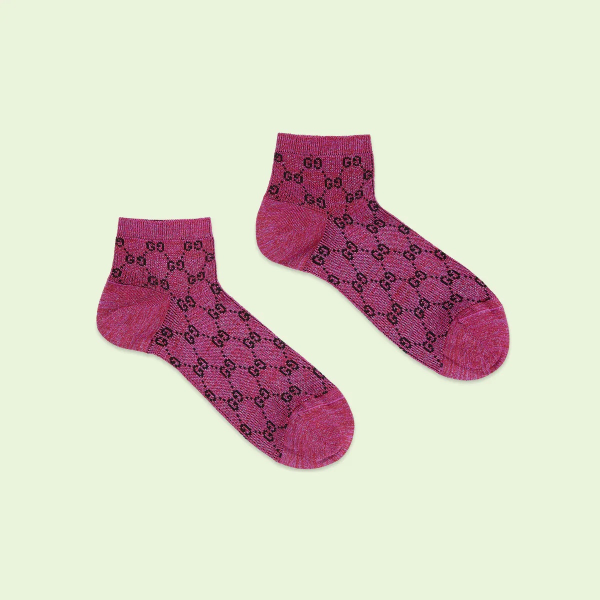 GG lamé ankle socks - 2