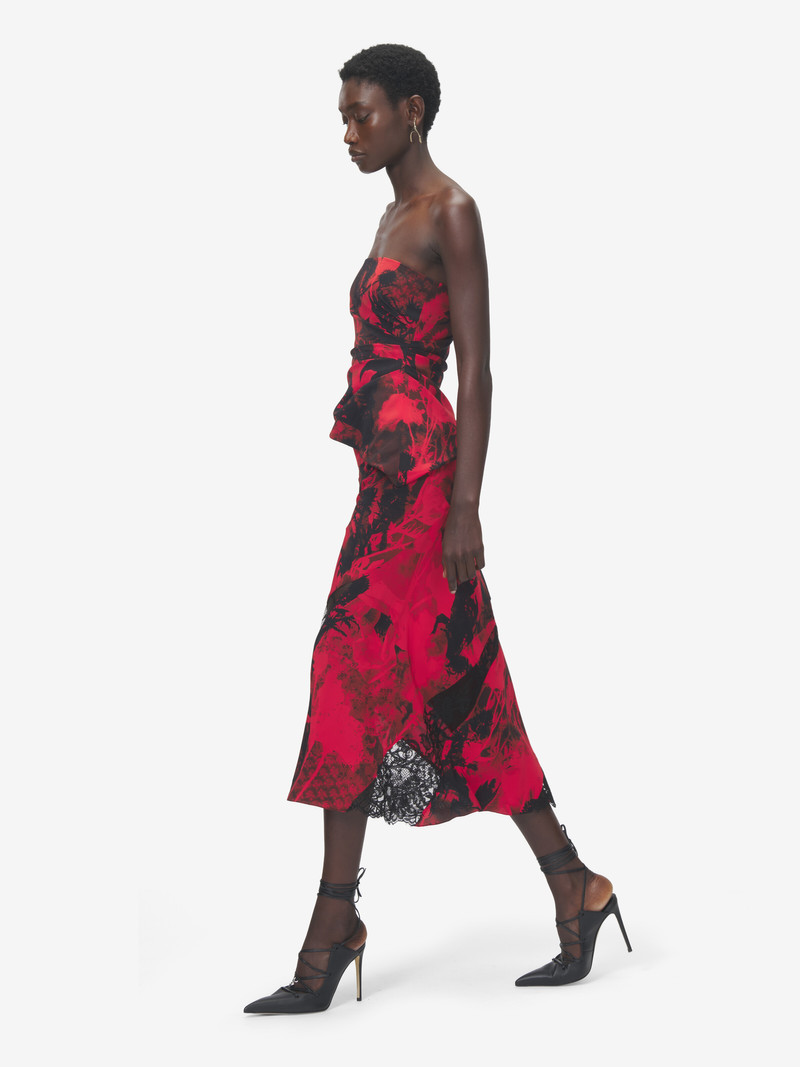 Floral Strapless Top 3
