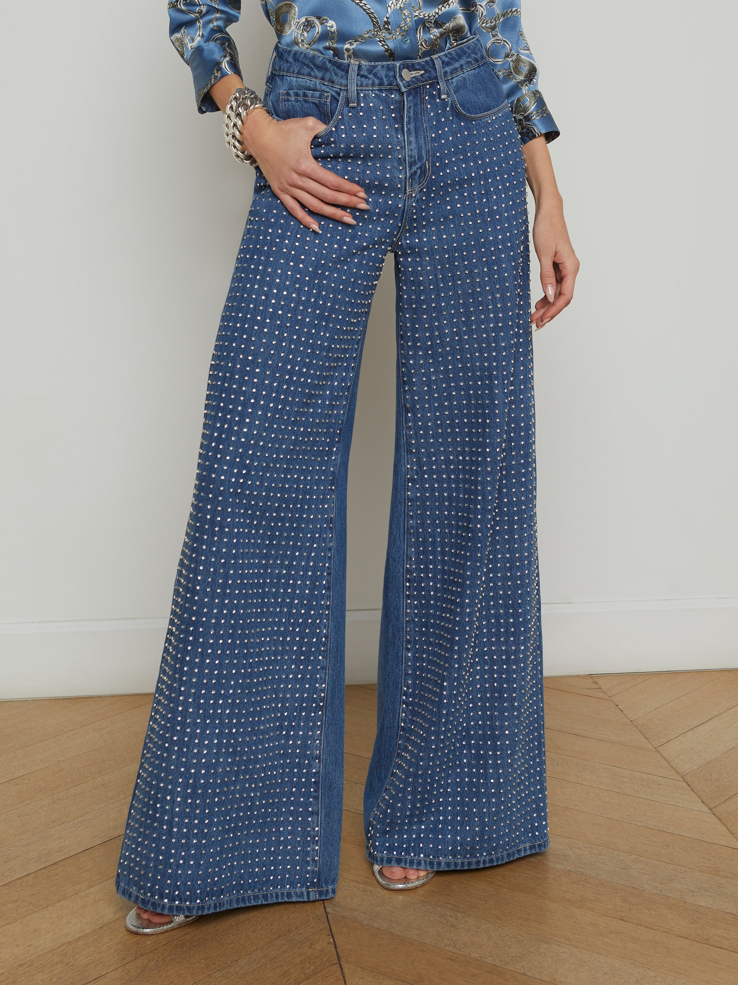 Quincy Crystal Embellished Jean - 4