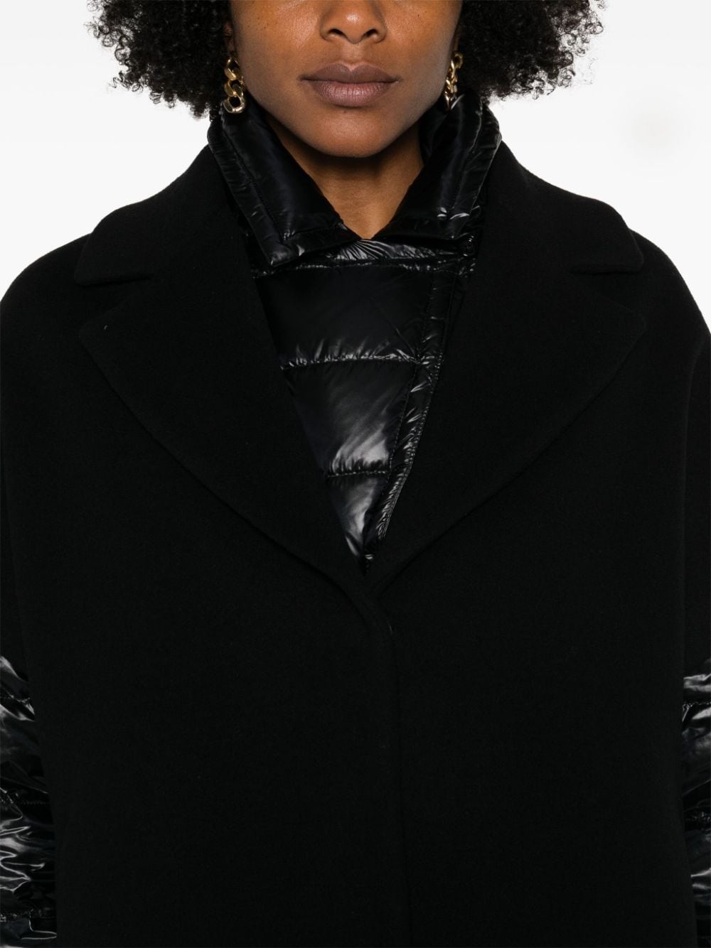 layered wool jacket - 5
