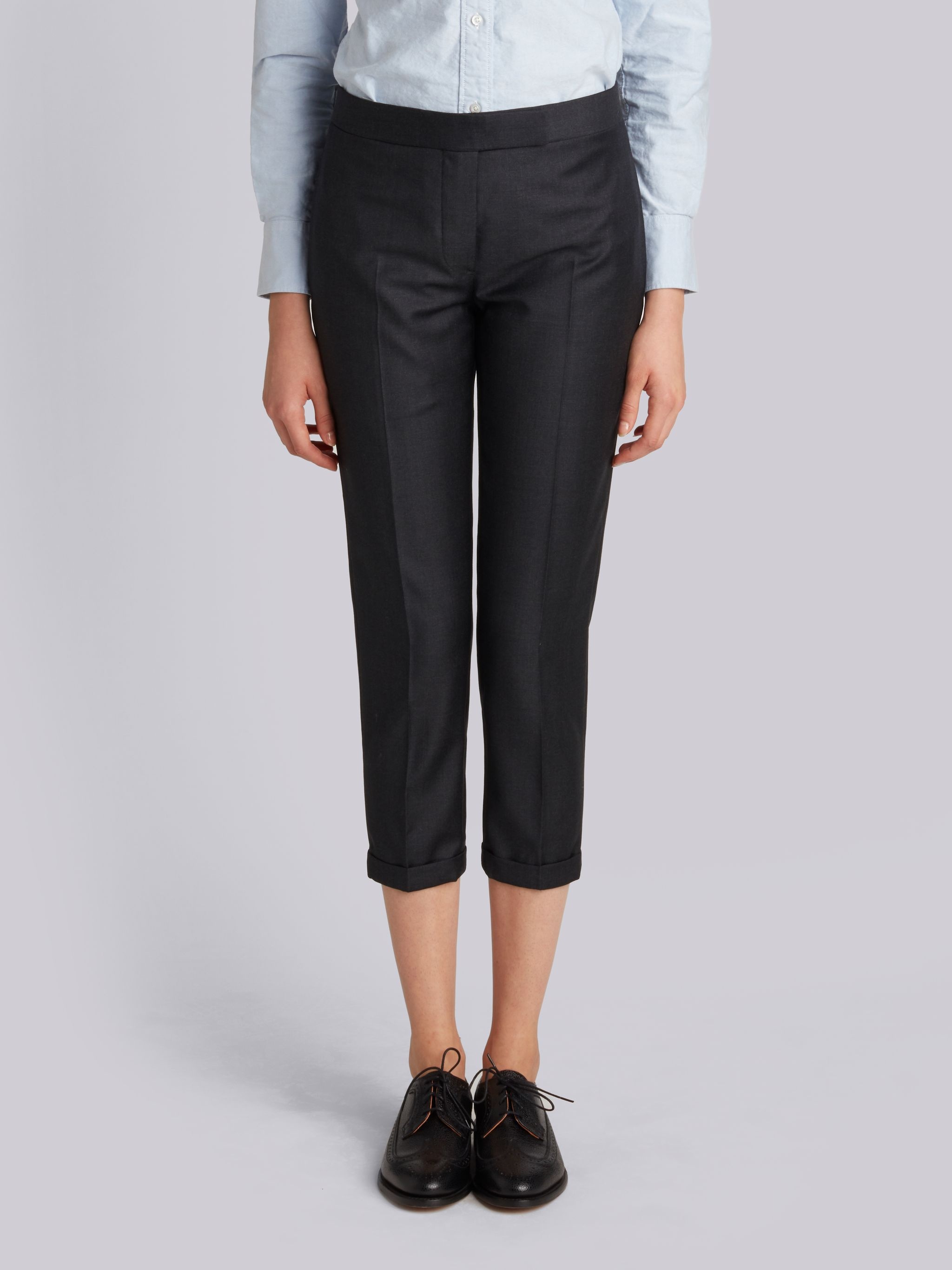 Lowrise Skinny Trouser In Super 130’s Wool Twill - 1