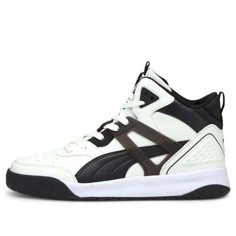 PUMA Backcourt 중간 운동화 백색/검정 374139-08 - 1