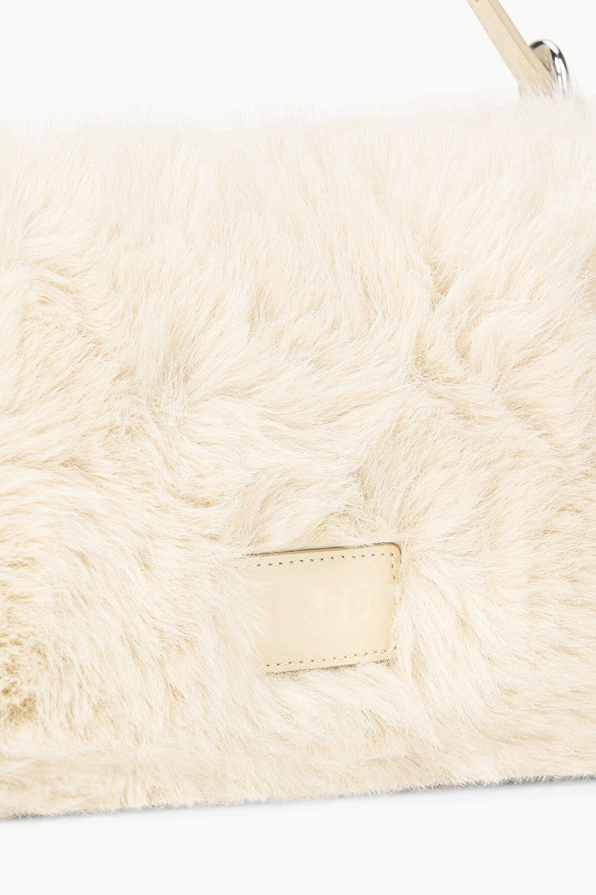 STAUD HARLOW FAUX FUR BAG CREAM - 5