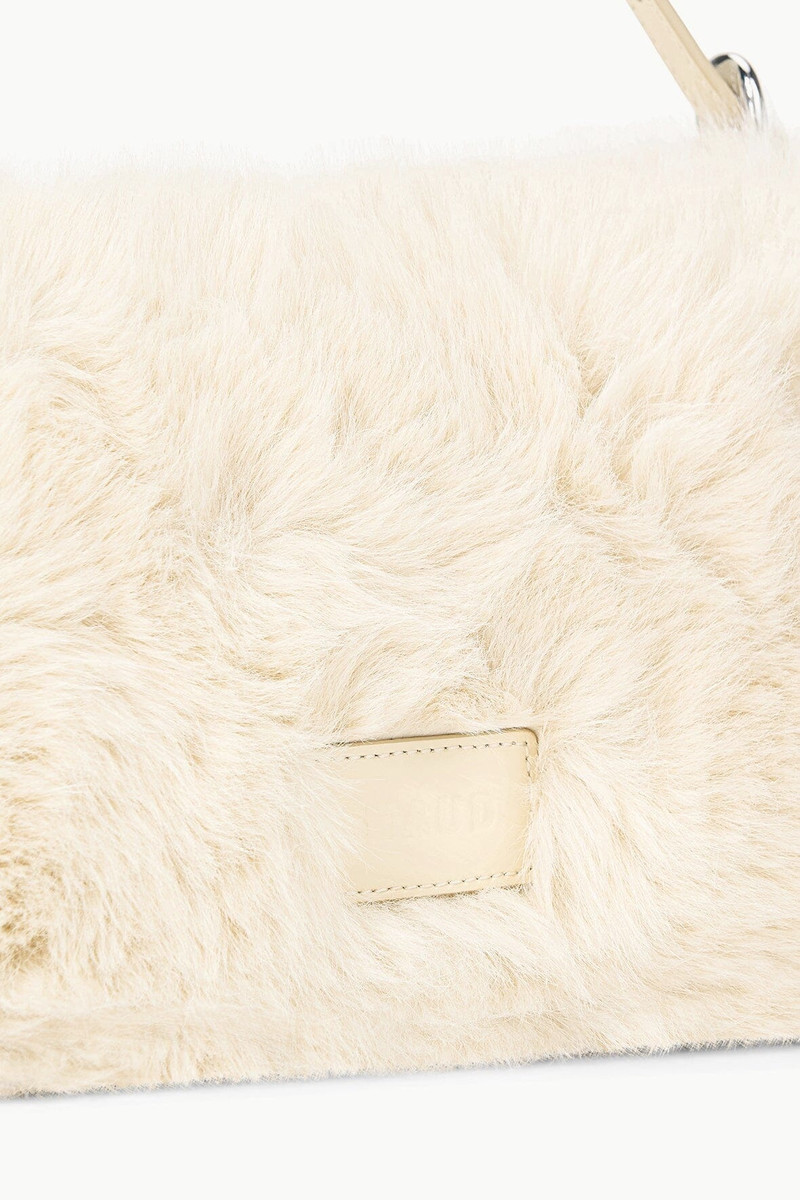 STAUD HARLOW FAUX FUR BAG CREAM 5