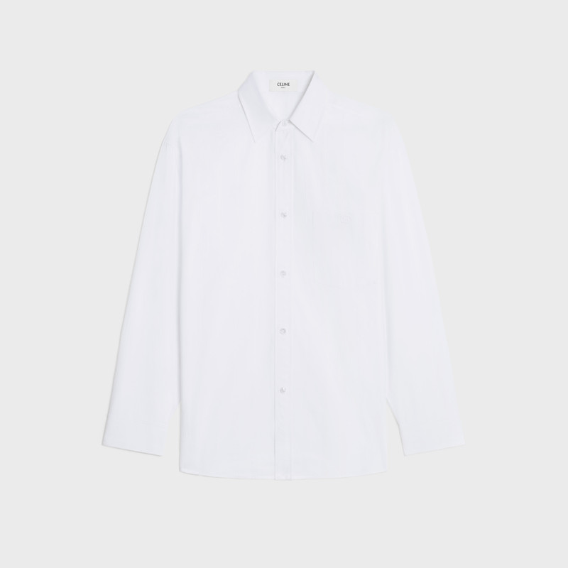 tommy shirt in cotton voile and striped linen 1