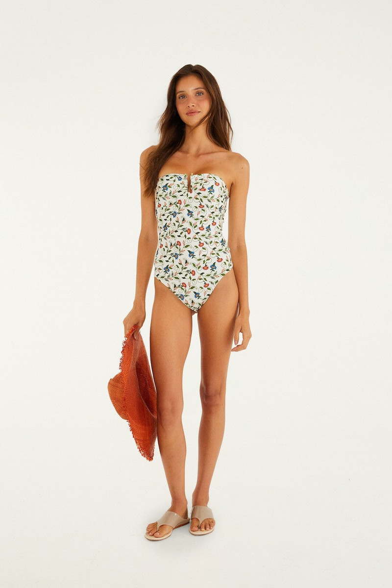 Off-White Stitched Garden One-Piece Bandeau 1