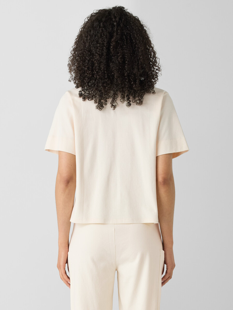 Organic Cotton Interlock Notch Collar Sleep Shirt 4