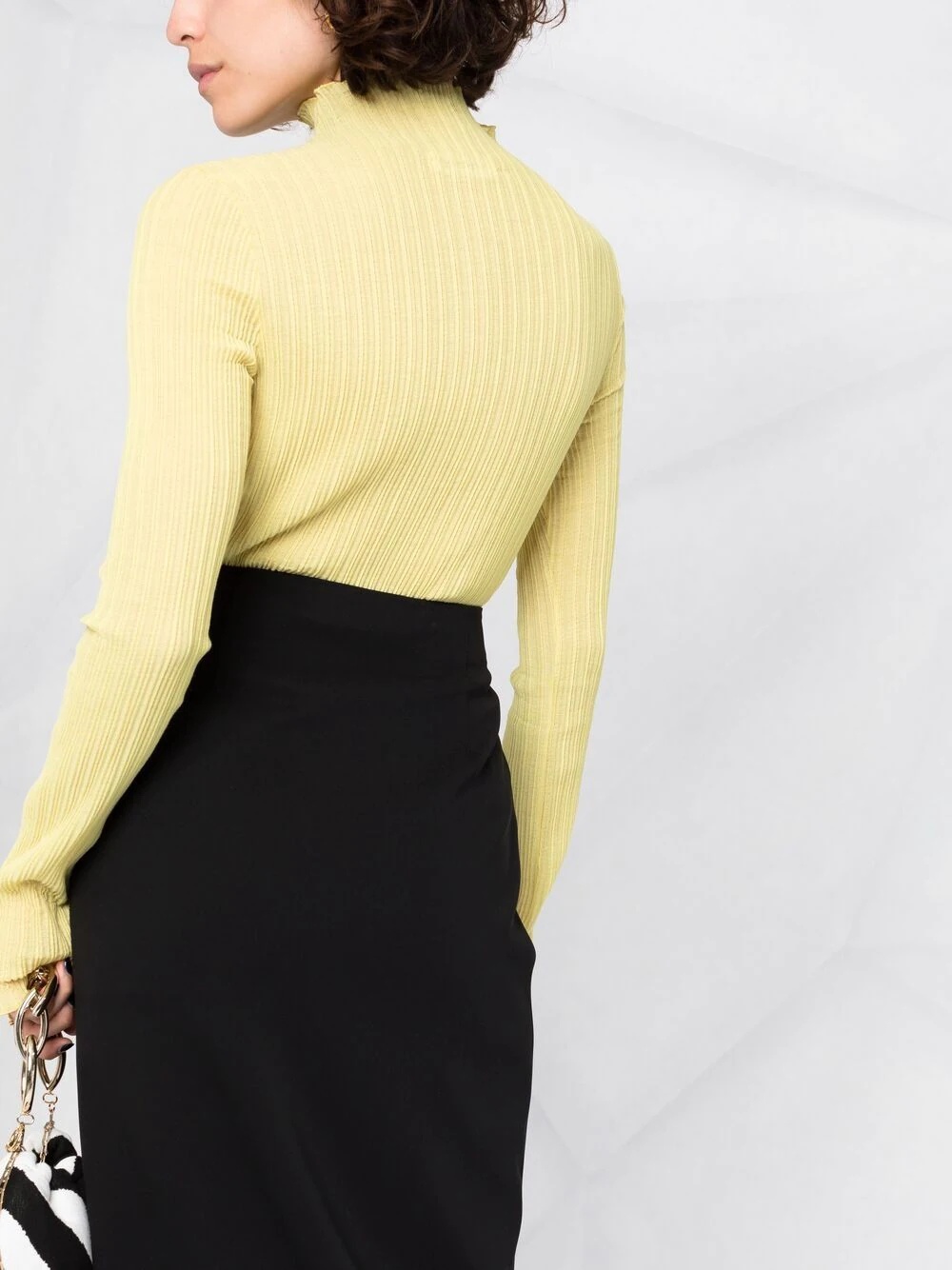 twist-detail pencil skirt - 3