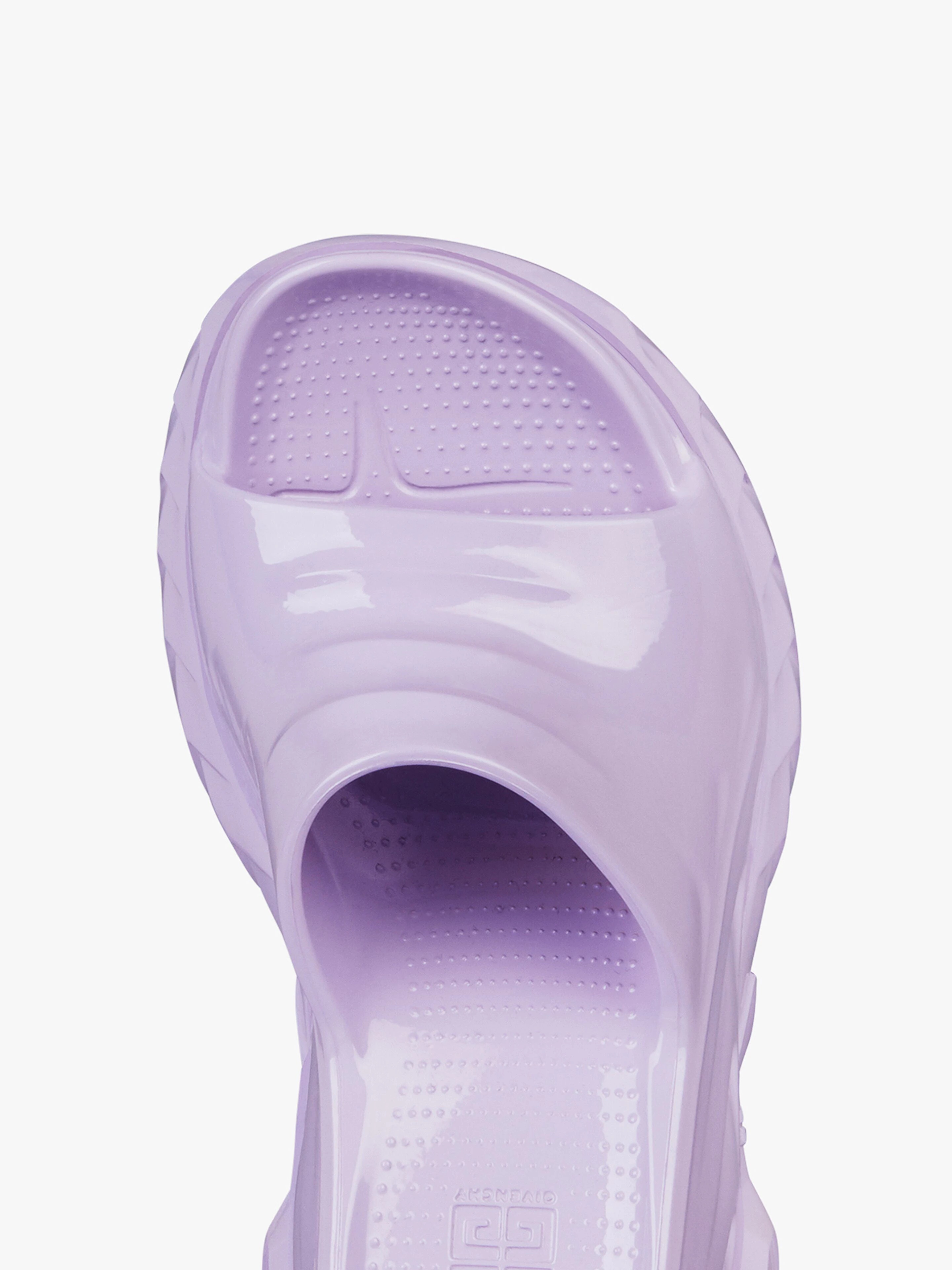MARSHMALLOW WEDGE SANDALS IN RUBBER - 7