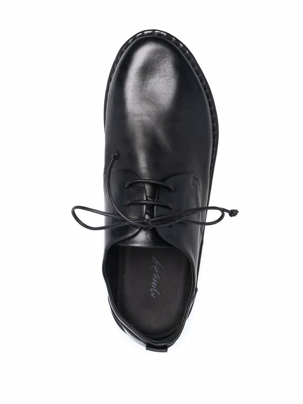 contrast-sole Derby shoes - 4