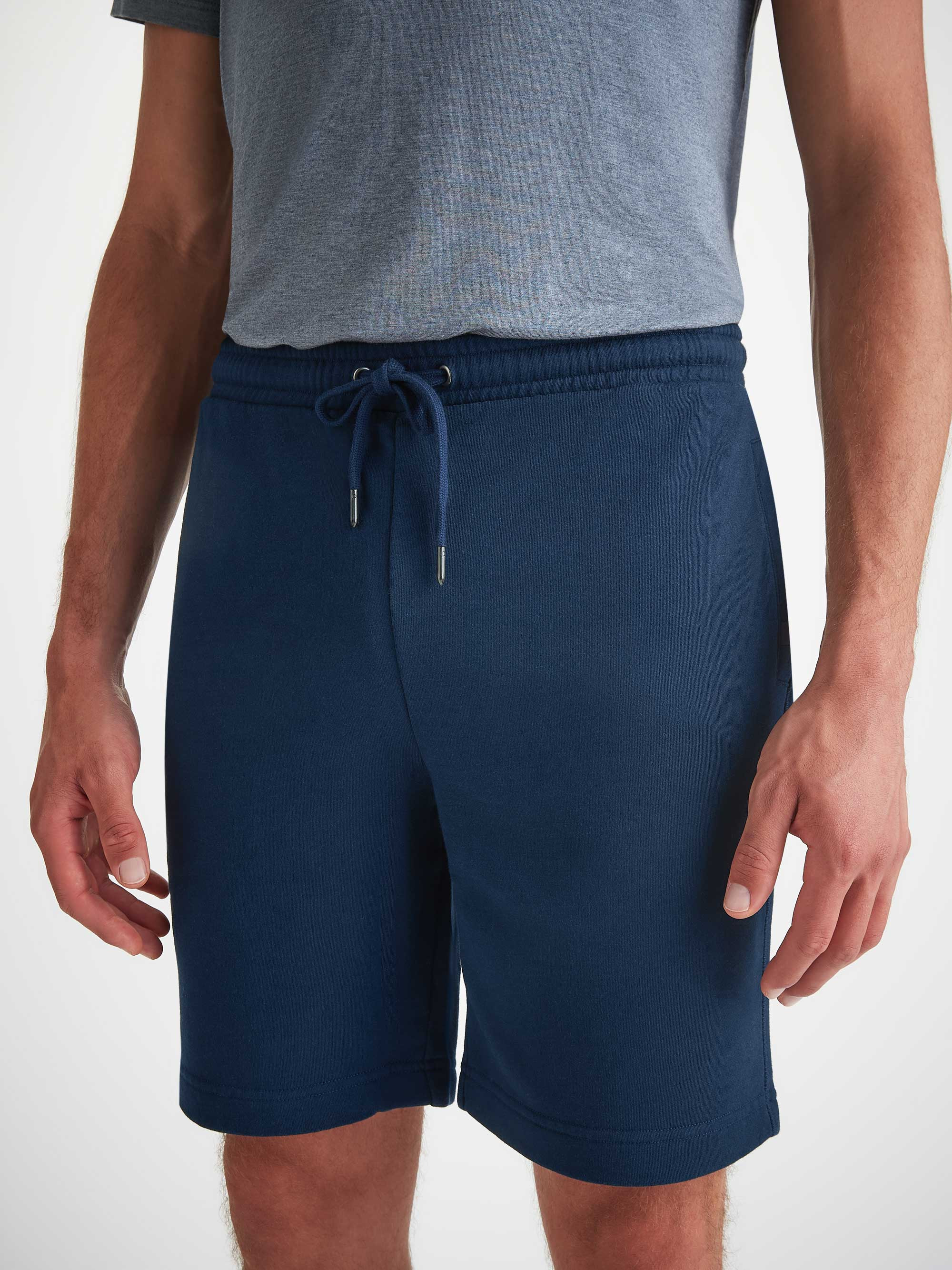 Men's Sweat Shorts Quinn Cotton Modal Navy - 5