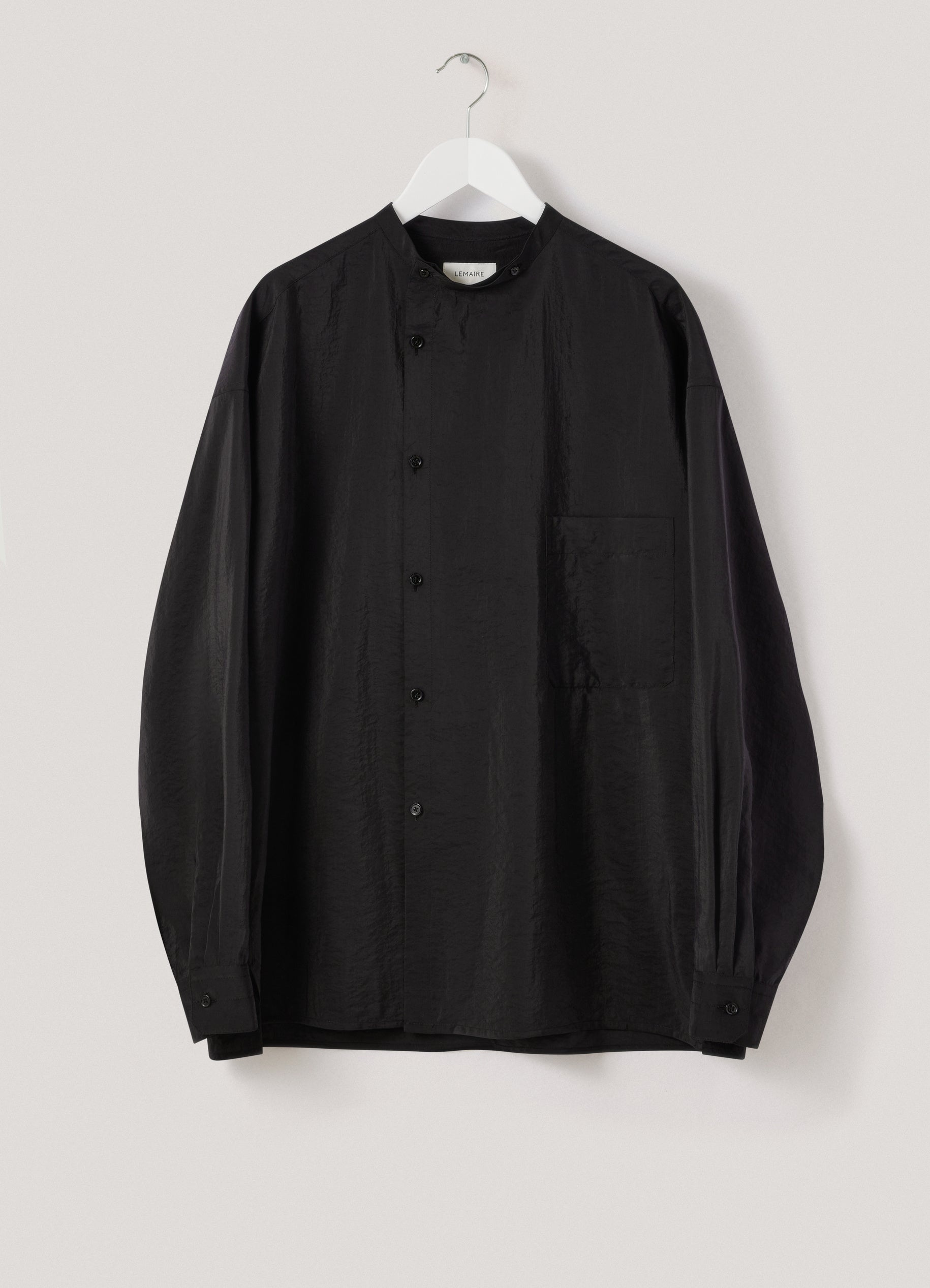 Lemaire ASYMMETRIC SHIRT DRY SILK | REVERSIBLE