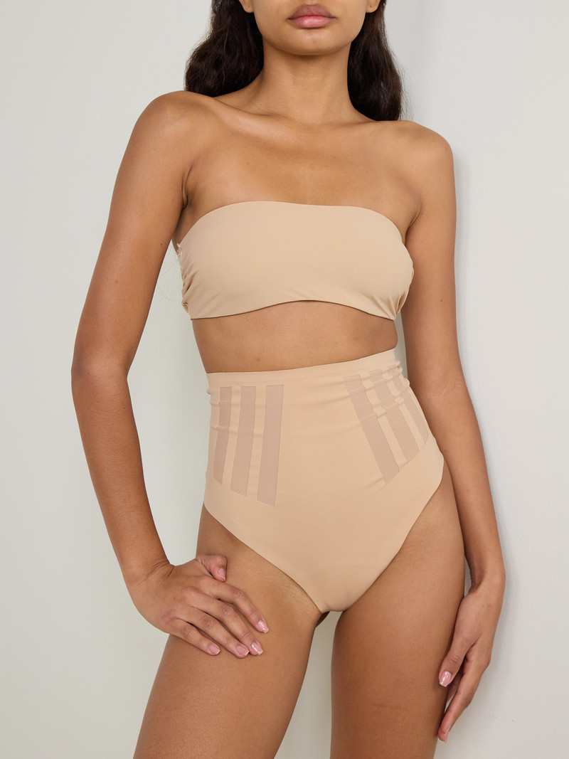 Luxe Control Stretch Mesh-trimmed Tech-jersey Thong 3