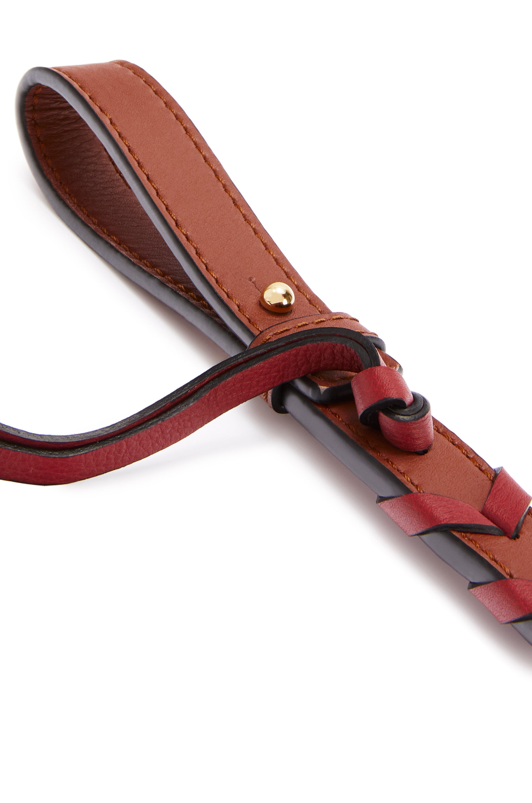 Short braided strap in classic calfskin - 3