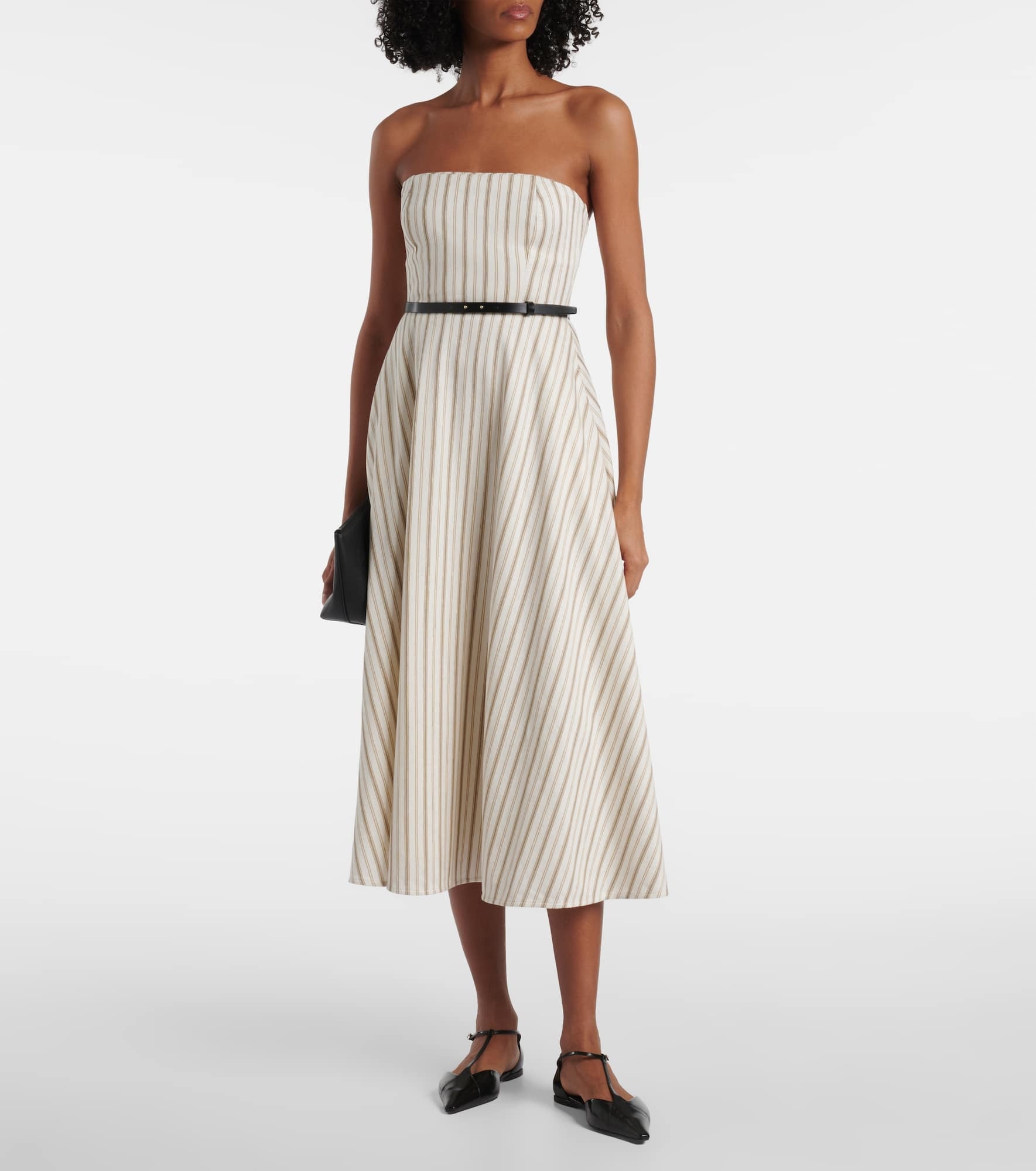 Fervida cotton and linen midi dress - 2