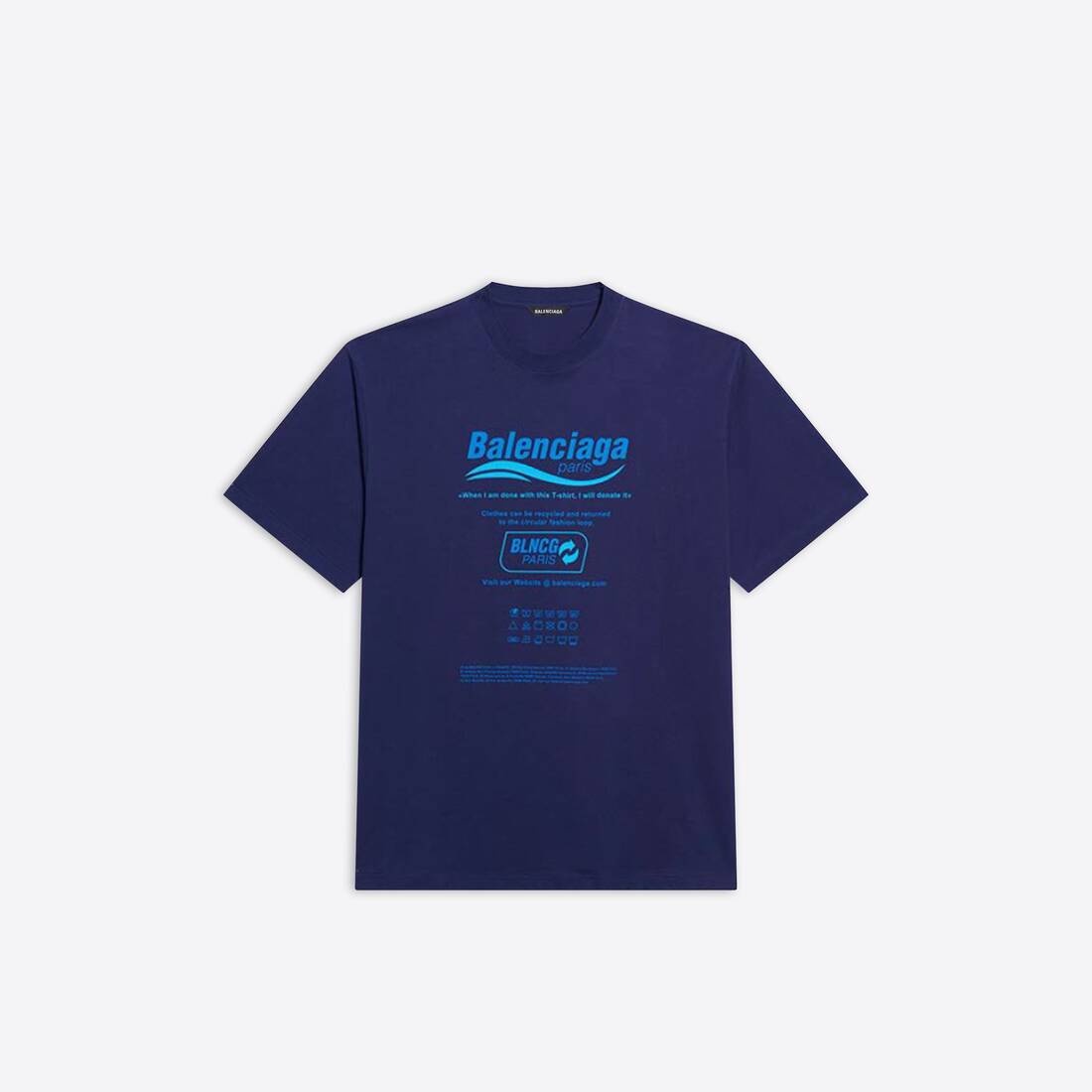 Dry Cleaning Boxy T-shirt in Blue - 1