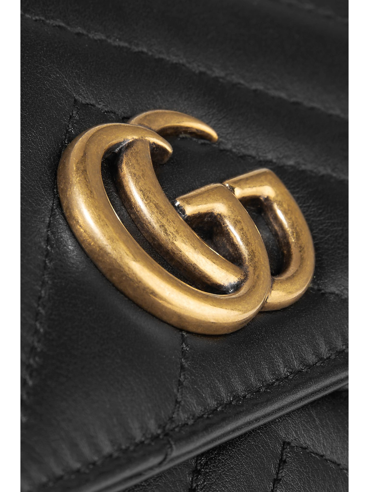 GG Marmont quilted leather wallet Black - 4