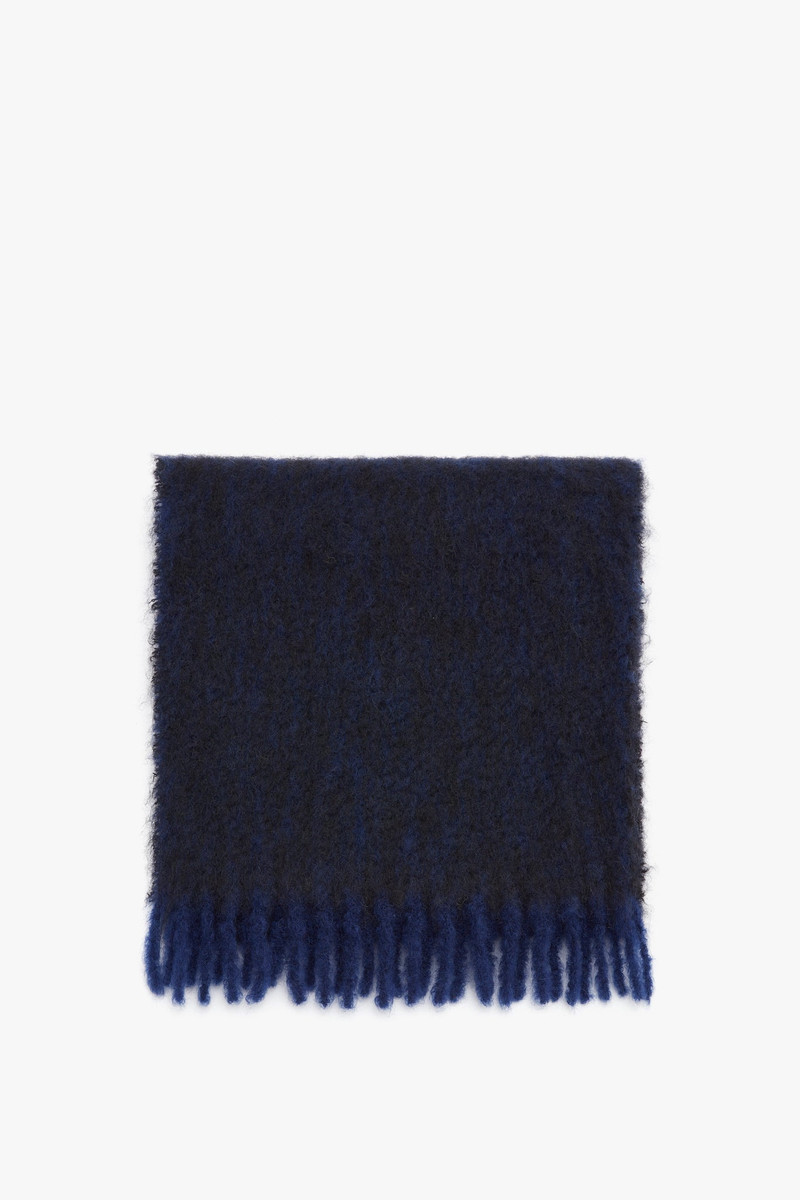 EXCLUSIVE Mohair Scarf In Navy 1