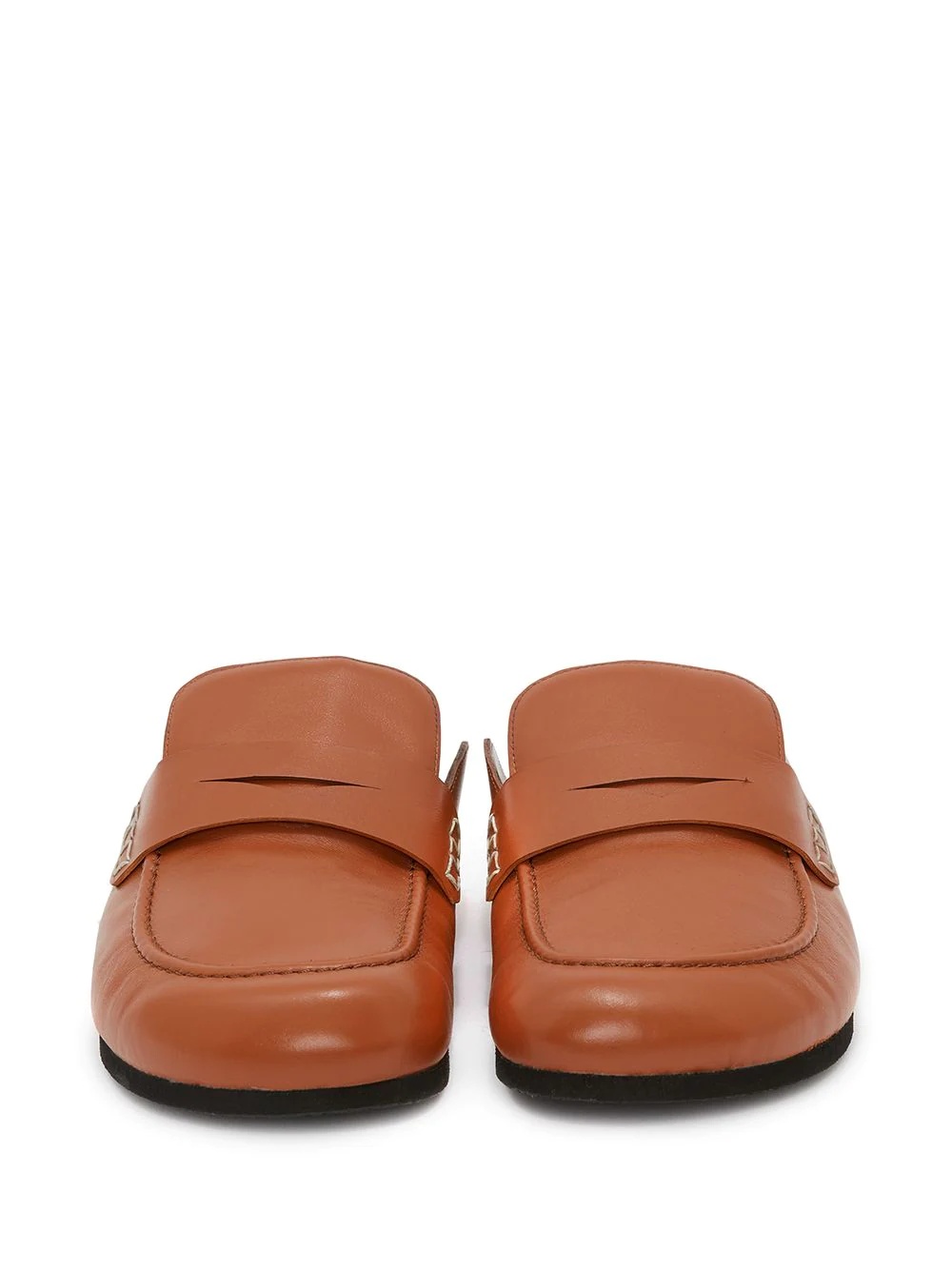 backless flat loafers - 3