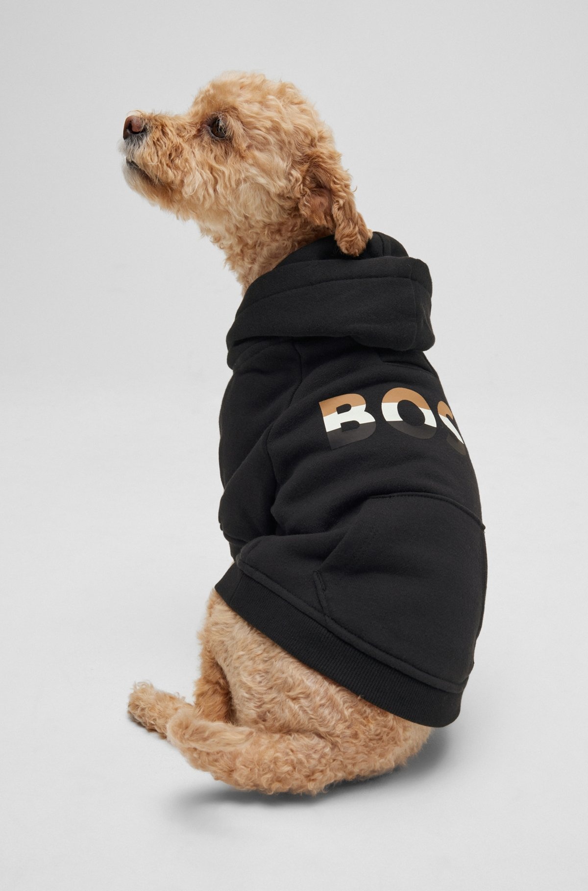 DOG HOODIE WITH ICONIC STRIPE LOGO - 5