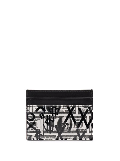 PHILIPP PLEIN Dollar leather cardholder outlook