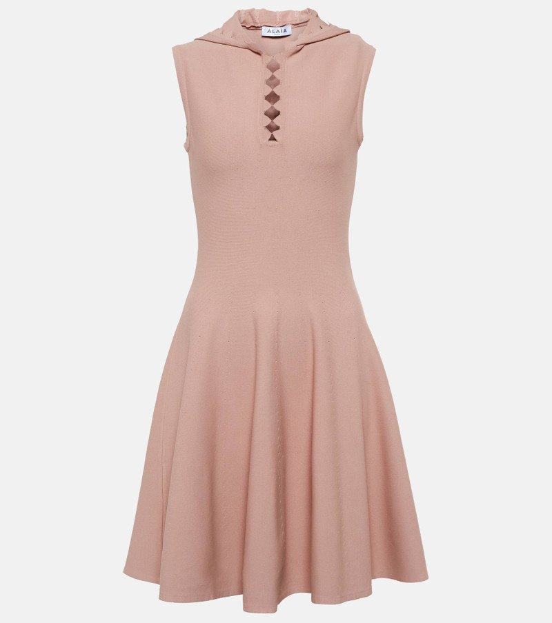 Hooded knit minidress 1