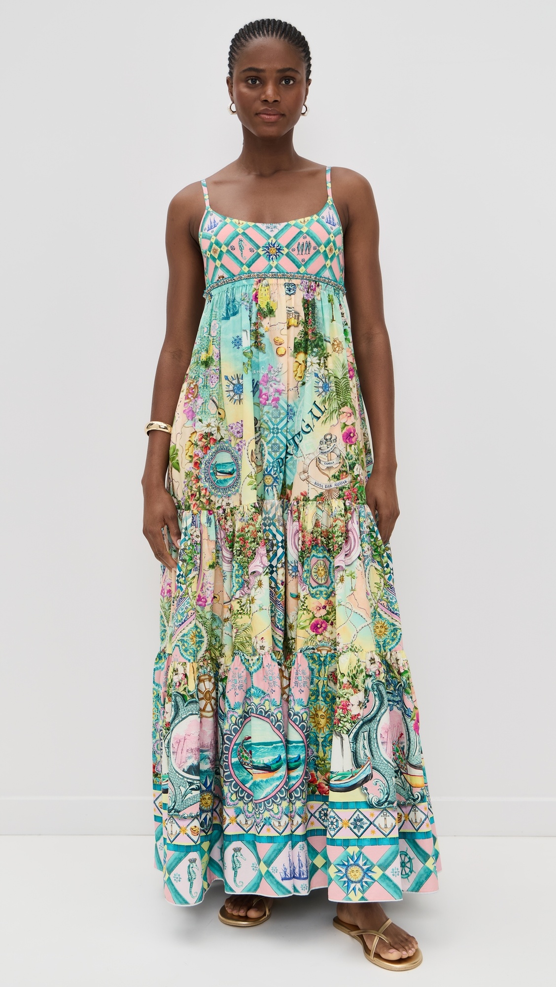 Long Dress with Jersey Bodice - 6