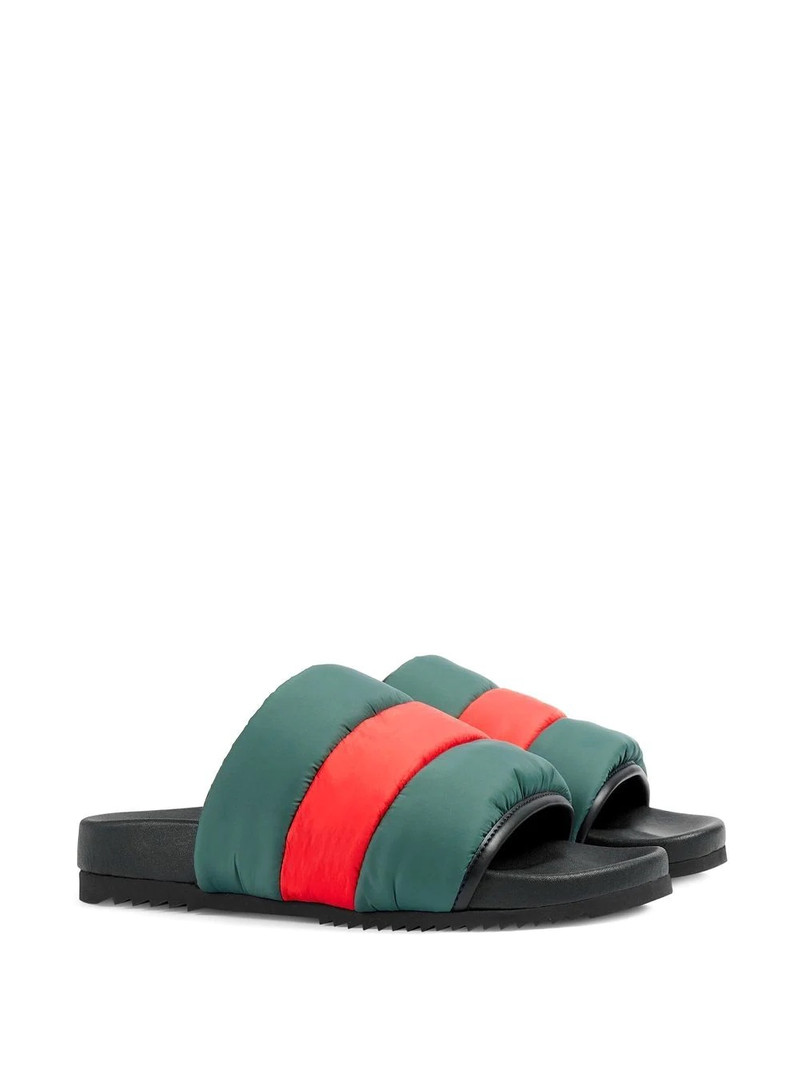 GUCCI Women's padded Web slide sandal outlook