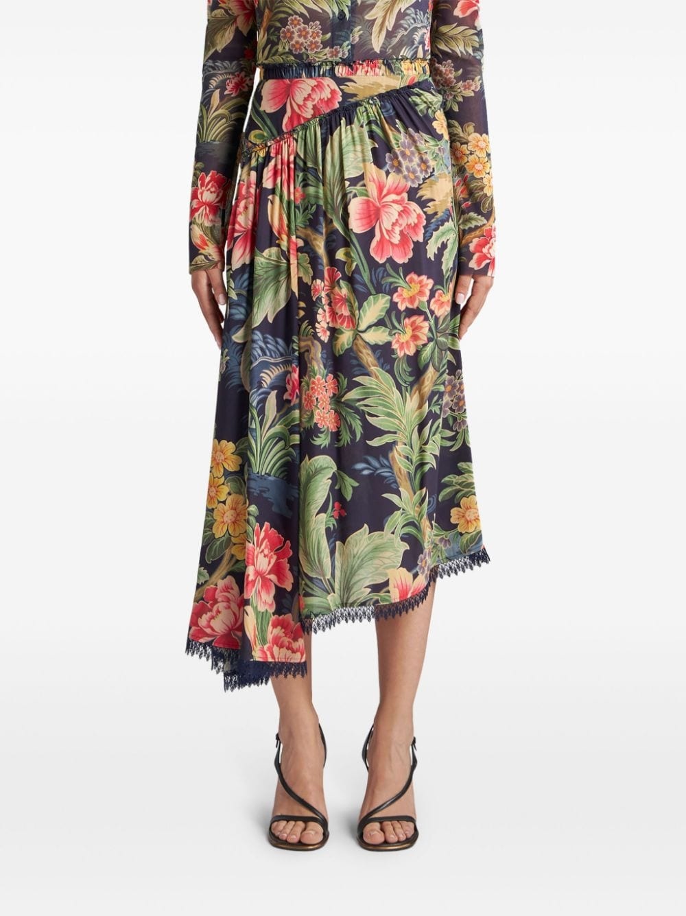 printed midi skirt - 2