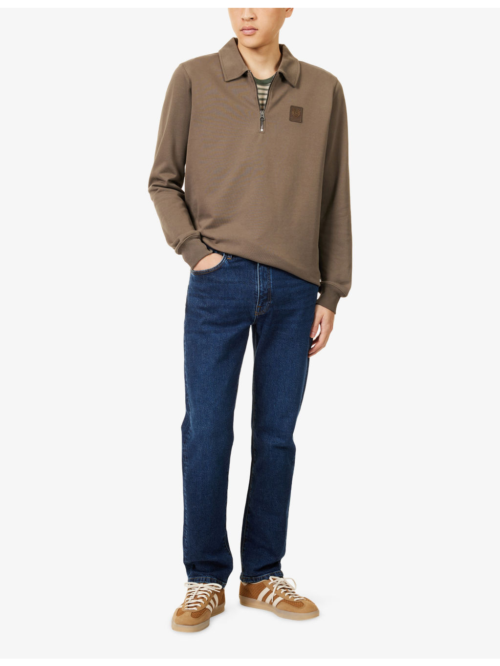 B69 Tapered-Leg Stretch-Denim Jeans - 2
