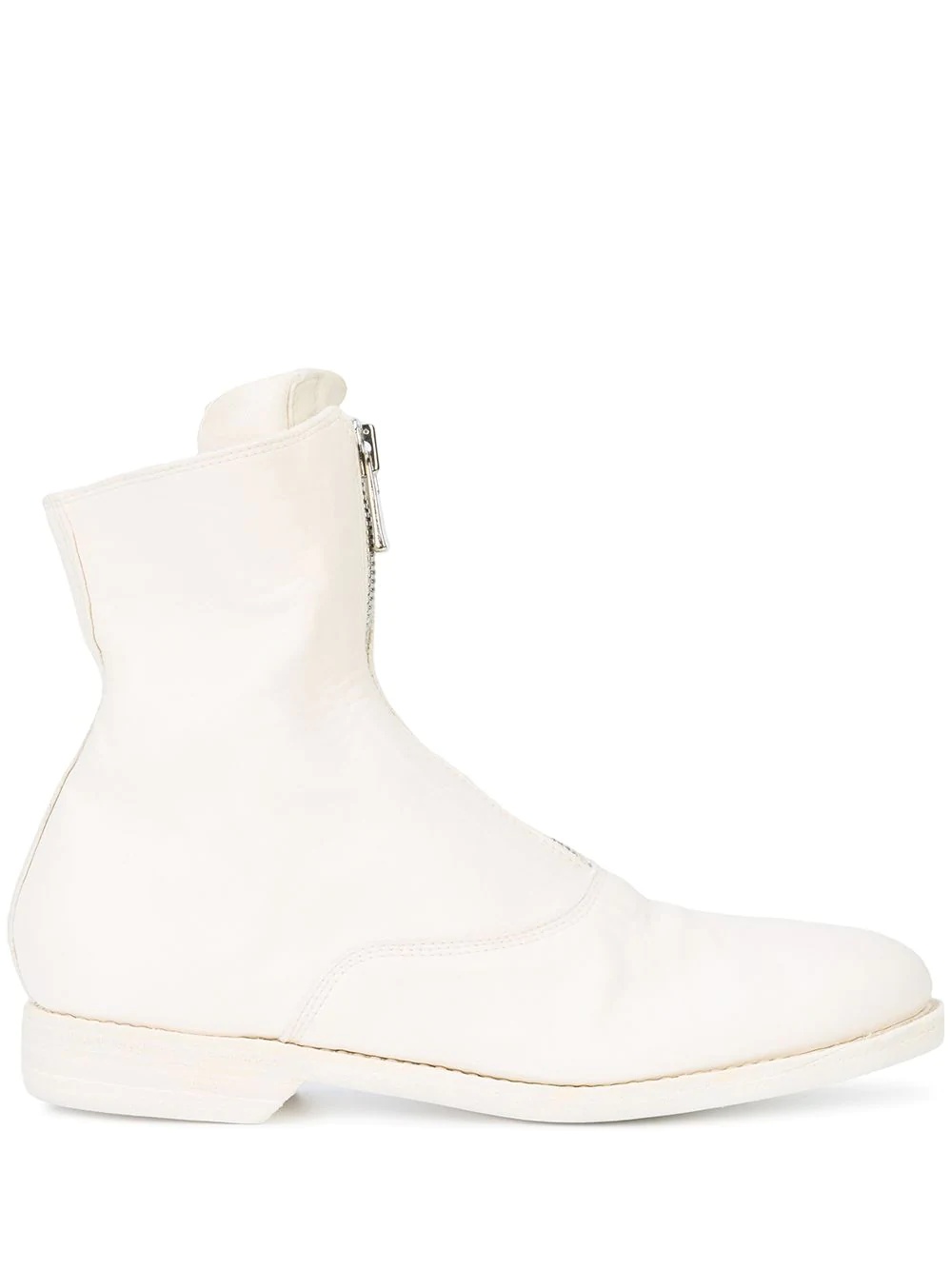 front-zipped fitted boots - 2