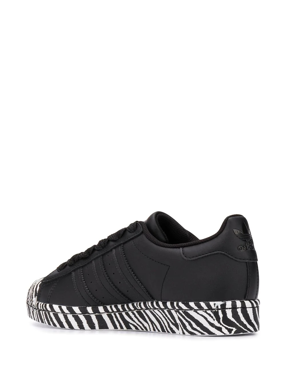 Superstar zebra-print trainers - 3